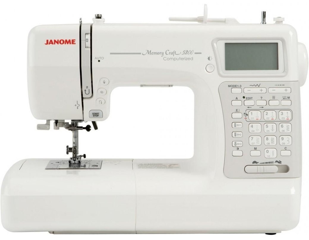 Швейная машина Janome Memory Craft 5200 HC белый — купить, цена в Москве в  интернет-магазине «Mobila.Shop»