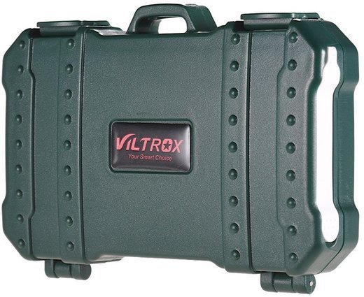 Ударопрочный кейс для хранения и чтения карт памяти Viltrox CP100, зелёный фото