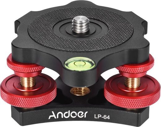 Выравнивающая база Andoer LP-64 3/8 дюйма винт до 15 кг фото