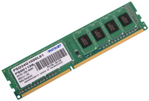 Память оперативная DDR3L 4Gb Patriot SL 1600MHz CL11 (PSD34G1600L81) фото