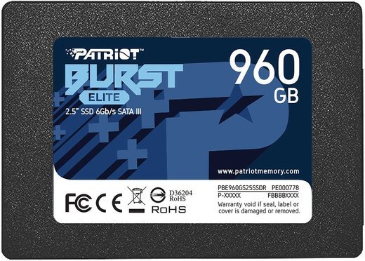 Жесткий диск SSD 2.5" Patriot Burst 960Gb (PBU960GS25SSDR) фото