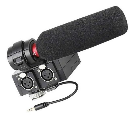 Микрофон Saramonic MixMic пушка направленный накамерный с микшером фото
