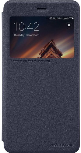 Чехол-книжка для Xiaomi Redmi 4a (черный), Nillkin Sparkle Leather Case фото
