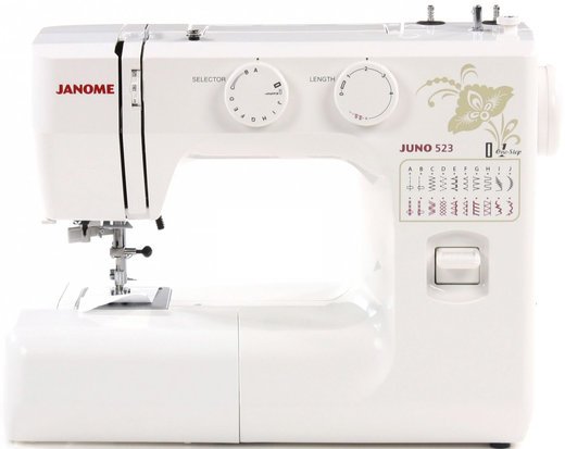 Швейная машина Janome Juno 523 белый/цветы фото