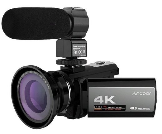 Видеокамера Andoer 4K 48MP WiFi Цифровая фото
