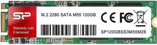 Жесткий диск SSD M.2 Silicon Power M-Series 120Gb (SP120GBSS3M55M28) фото