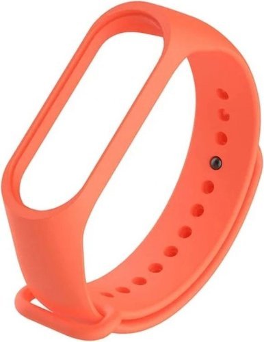 Ремешок силиконовый для Mi Band 4, оранжевый фото