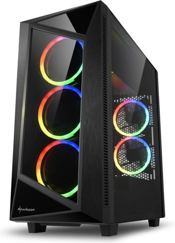 Компьютерный корпус Sharkoon REV200 RGB led, черный фото