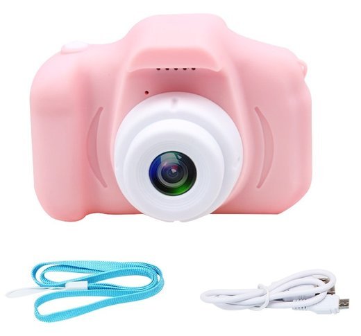 Цифровая камера X2 Мини детская, розовый фото