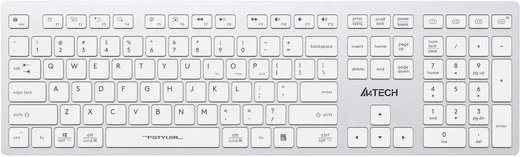 Беспроводная клавиатура A4Tech Fstyler FBX50C, белый фото