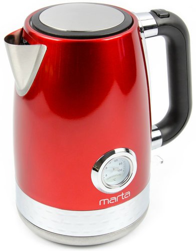 Чайник MARTA MT-4551 красный рубин фото