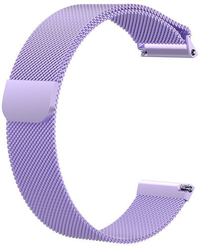 Ремешок Bakeey для Fitbit Versa, нержавеющая сталь, фиолетовый, 20 мм фото