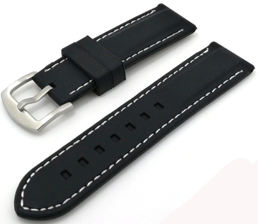 Силиконовый ремешок для часов Bakeey для Huawei Watch GT2 42mm/Amazfit GTS/Bip/Bip Lite, водонепроницаемый, белые нитки, 20 мм фото