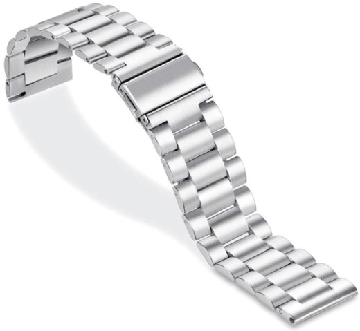 Ремешок Bakeey для часов Xiaomi, нержавеющая сталь, серебро 22 мм фото