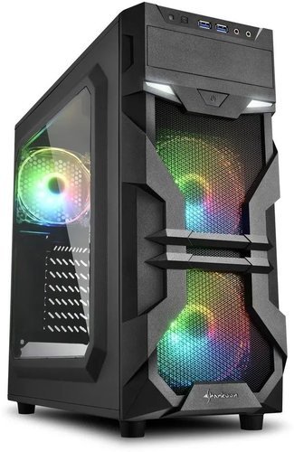 Компьютерный корпус Sharkoon VG7-W RGB led, черный фото