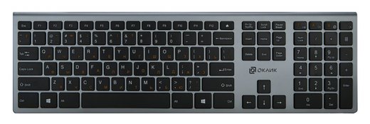 Клавиатура Оклик 890S, серый/черный фото