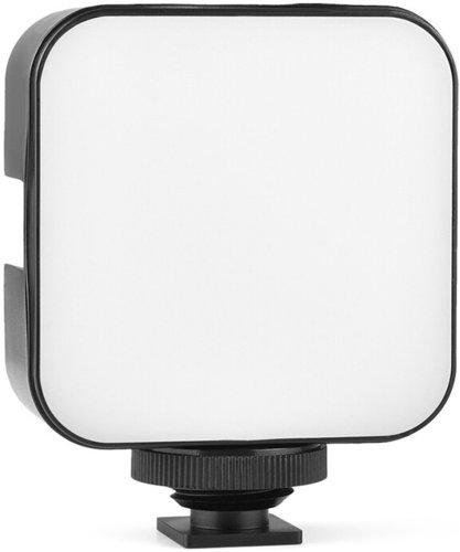 Светодиодная лампа YELANGU LED01 Mini 6500К 5W с адаптером на холодный башмак для Canon Nikon Sony DSLR камеры фото