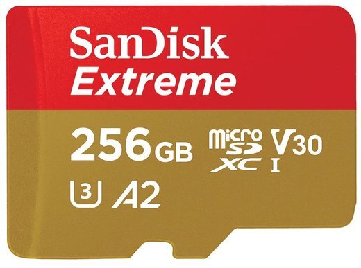 Карта памяти SanDisk microSDXC Extreme UHS-I U3 V30 A2 (190/130MB/s) 256GB фото