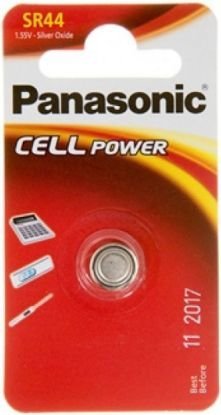 Батарейки Panasonic SR-44EL/1B дисковые серебряно-оксидные SILVER OXIDE в блистере 1шт фото