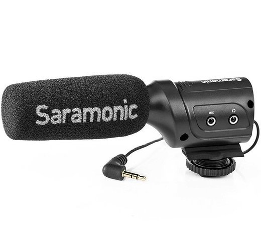 Микрофон накамерный с фильтром Saramonic SR-M3 фото
