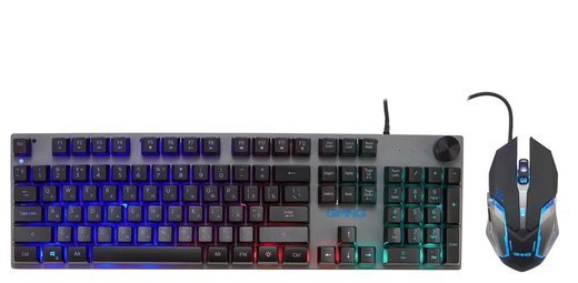 Клавиатура + мышь Оклик GMNG 500GMK, серый/черный фото