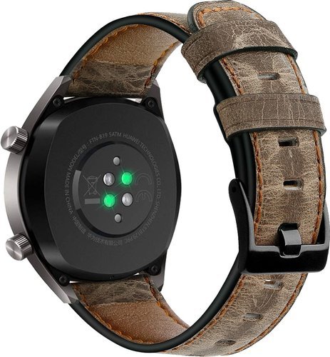 Кожаный ремешок Bakeey 22 мм для часов Huawei Watch GT/GT2, коричневый фото