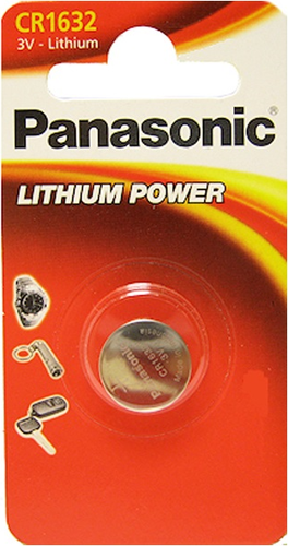 Батарейки Panasonic CR-1632EL/1B дисковые литиевые Lithium Power в блистере 1шт фото