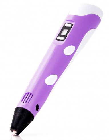 3Д ручка Spider Pen PLUS с ЖК дисплеем 2300F, фиолетовая фото