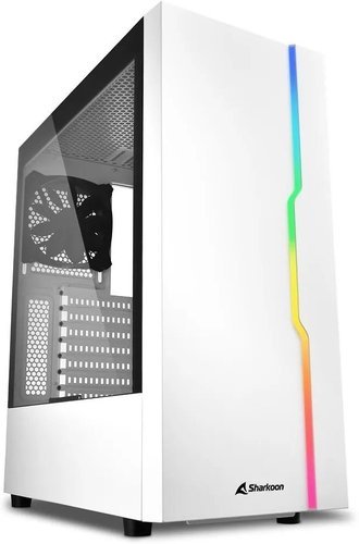 Компьютерный корпус Sharkoon Slider RGB led, белый фото