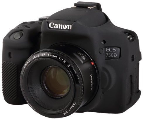 Силиконовый чехол easyCover для Canon EOS 750D, черный фото