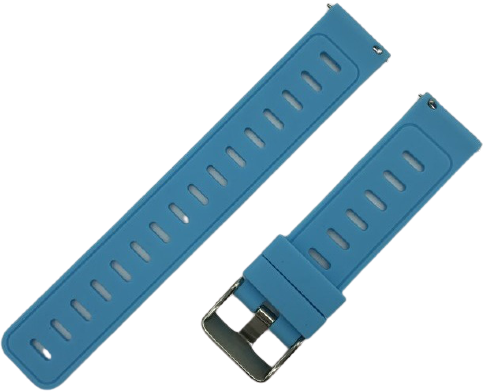 Ремешок силиконовый 20мм для Amazfit GTR42мм/ GTS/ Bip/ Bip Lite, голубой фото