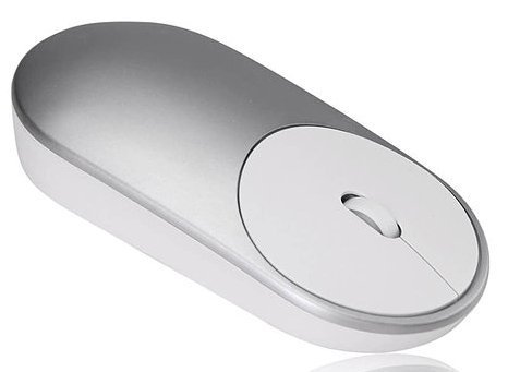 Беспроводная мышь Xiaomi Mi Portable Mouse Bluetooth, серебристый фото