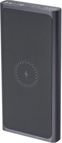 Внешний аккумулятор с поддержкой беспроводной зарядки Xiaomi Wireless Power Bank Youth 10000mAh (WPB15ZM) черный фото