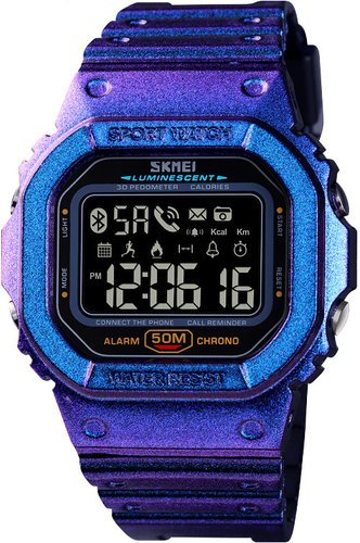 Умные часы Skmei 1629 5ATM, водонепроницаемые, фиолетовый фото