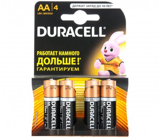 Батарейка Duracell LR6-4BL Basic (4 шт.) фото