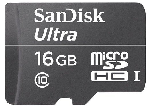 Карта памяти SanDisk microSDHC Ultra Class 10 UHS-I U1 (80/10MB/s) 16GB фото