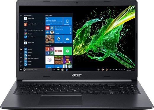 Ноутбук Acer Aspire 5 A515-55-384M (Intel Core i3 1005G1 1200MHz/15.6"/1920x1080/4GB/512GB SSD/Intel UHD Graphics/Windows 10 Home), черный фото