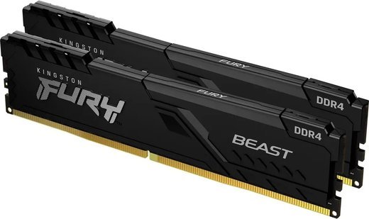 Память оперативная DDR4 32Gb (2x16Gb) Kingston Fury Beast Black 3000MHz (KF430C15BB1AK2/32) фото