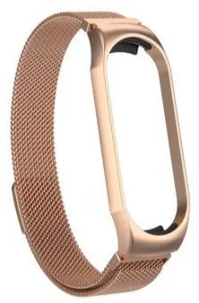 Ремешок Bakeey для часов Xiaomi Mi Band 3, нержавеющая сталь, розовое золото фото