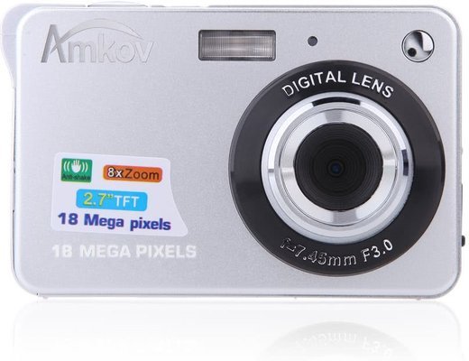 Цифровая камера HD 18MP 2,7" TFT, белый фото