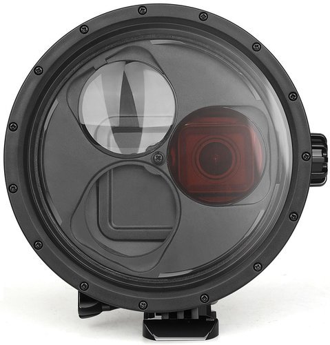 Чехол для дайвинга SHOOT с купольным портом и 10-кратной лупой, красный фильтр, совместим с GoPro Hero 7/6/5 фото