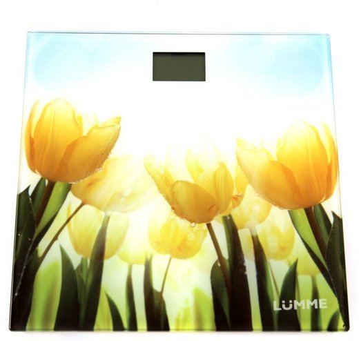 Весы напольные LUMME LU-1329 тюльпаны фото