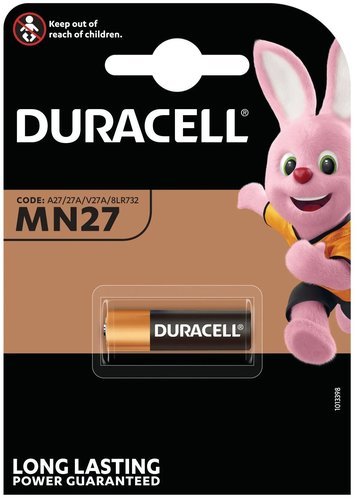 Батарейка щелочная DURACELL MN27 12В блистер 1 шт фото