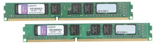 Память оперативная Kingston DDR3 DIMM 8GB 1333MHz DDR3 Non-ECC CL9 SR x8 (Kit of 2) фото