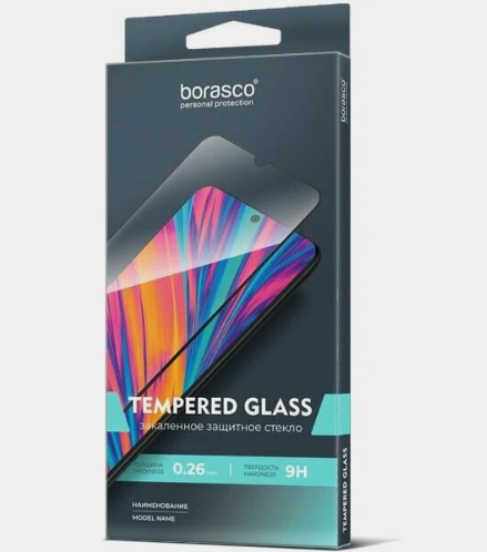 Защитное стекло для Xiaomi 13 Full Glue черный, BoraSCO фото