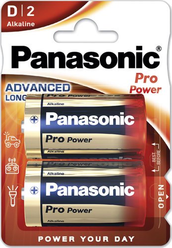 Батарейки Panasonic LR20XEG/2BP D щелочные Pro Power в блистере 2шт фото