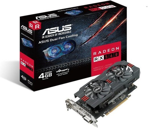 Видеокарта Asus Radeon RX 560 Dual 4Gb (DUAL-RX560-4G) фото