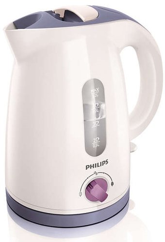 Чайник электрический Philips HD4678 белый/голубой фото