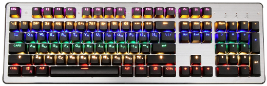 Механическая клавиатура Оклик 970G Dark Knight, черный/серебристый фото
