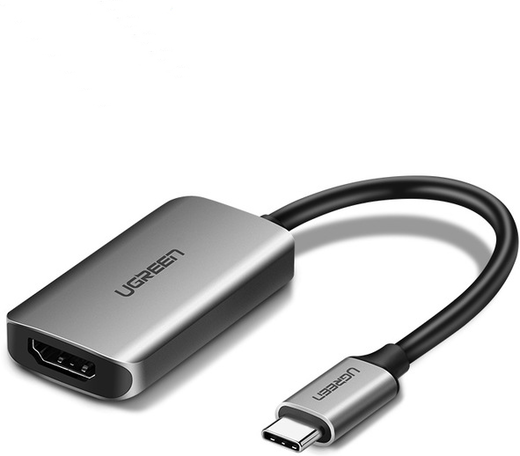 Кабель Ugreen Type-C USB-C 4K / 60 Гц UHD для ноутбука Samsung, Huawei, LG, MacBook, серый фото